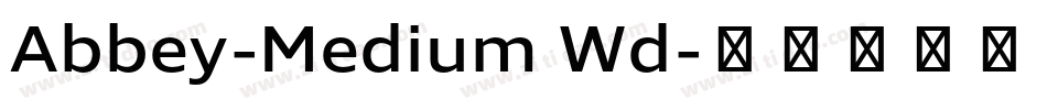 Abbey-Medium Wd字体转换
